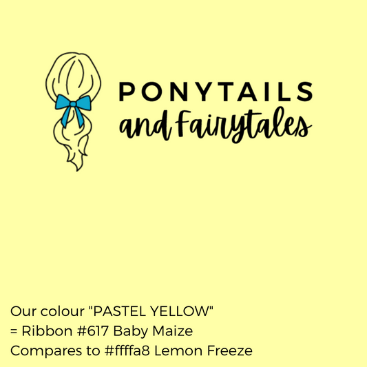 Pastel Yellow Hair Accessories