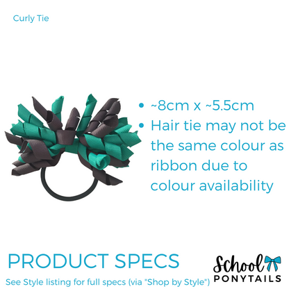 Green & Charcoal Grey Hair Accessories