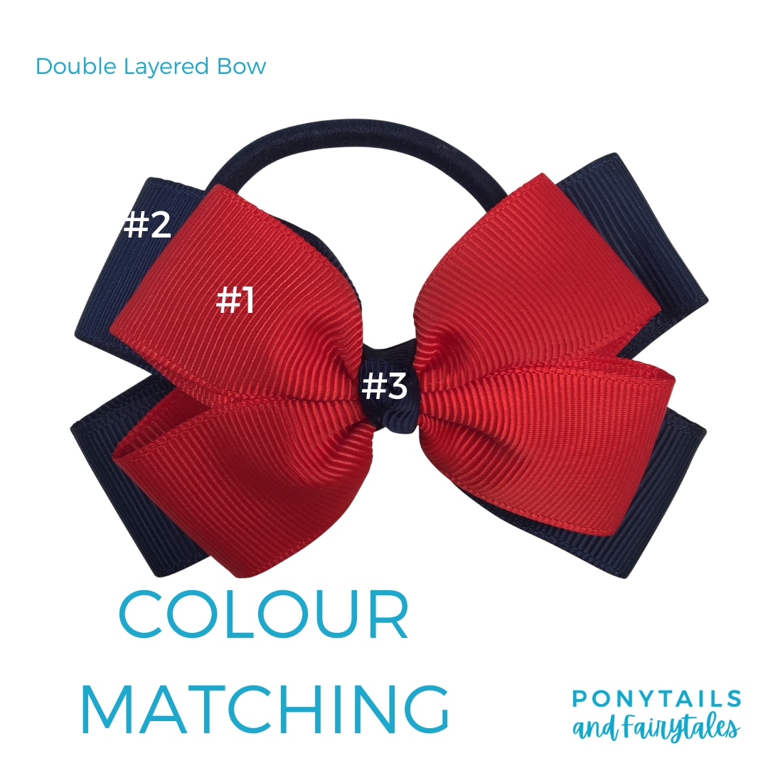 Royal Blue & Red & White Hair Accessories