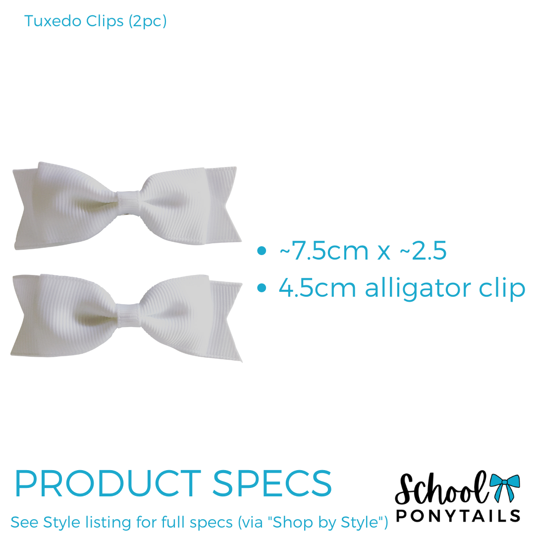 School Basics Kit -Tuxedo Bow (10pc) - Ponytails and Fairytales