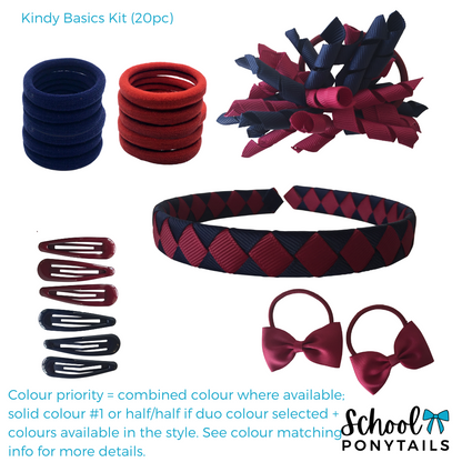 Royal Blue & Red & White Hair Accessories