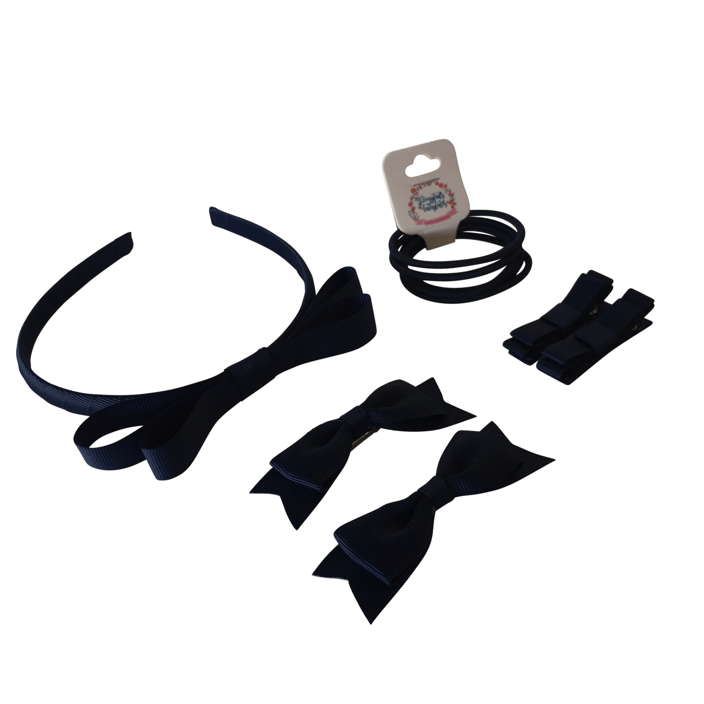 School Basics Kit -Tuxedo Bow (10pc) - Ponytails and Fairytales